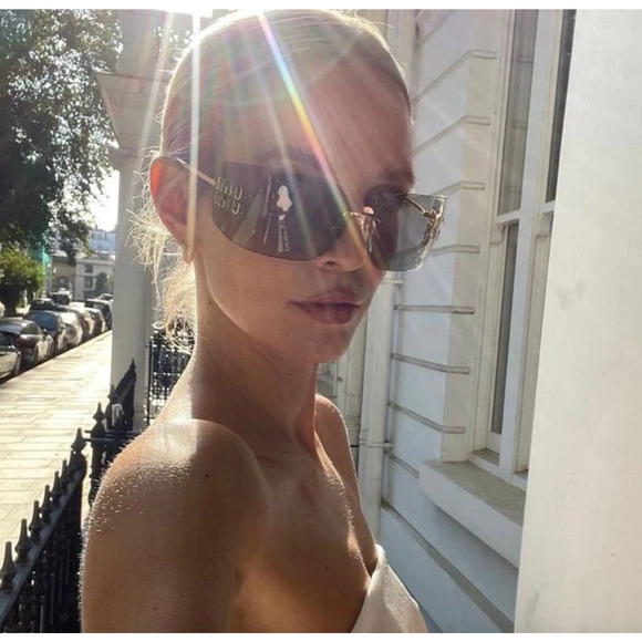 NEW Miu Miu MU54YS Grey Mask Sunglasses main image 13